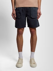 Lyle & Scott Blue Linen Shorts - Image 2 of 6