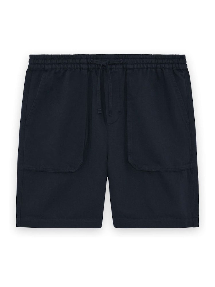 Lyle & Scott Blue Linen Shorts - Image 6 of 6