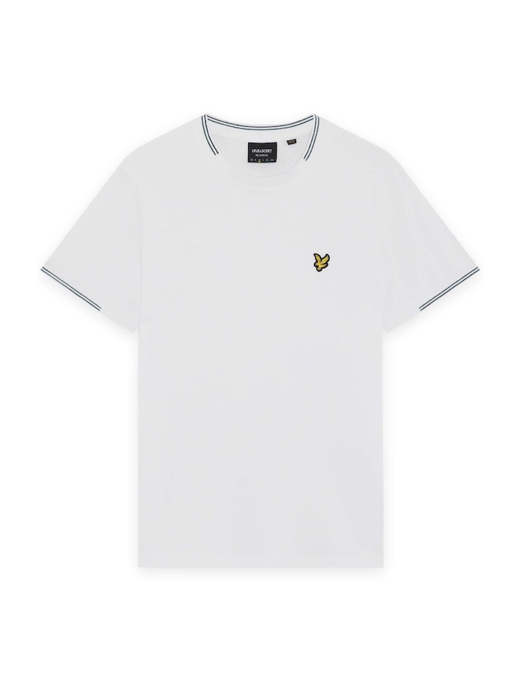 Lyle & Scott White Fine Tipped T-Shirt - Image 6 of 6