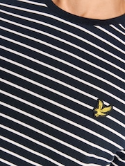 Lyle & Scott Blue Breton T-Shirt - Image 4 of 5