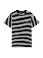 Lyle & Scott Blue Breton T-Shirt - Image 5 of 5