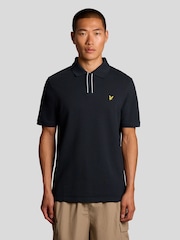 Lyle & Scott חולצת פולו עם קצוות בצבע מנוגד ומפתח כפתורים - תמונה 1 מתוך 6