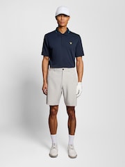 Lyle & Scott Blue Golf 1874 Tipped Tech Polo Shirt - Image 2 of 6