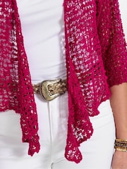 粉红色 - Joe Browns Fresh and Fancy Popcorn Cardigan - 4的图像3｝