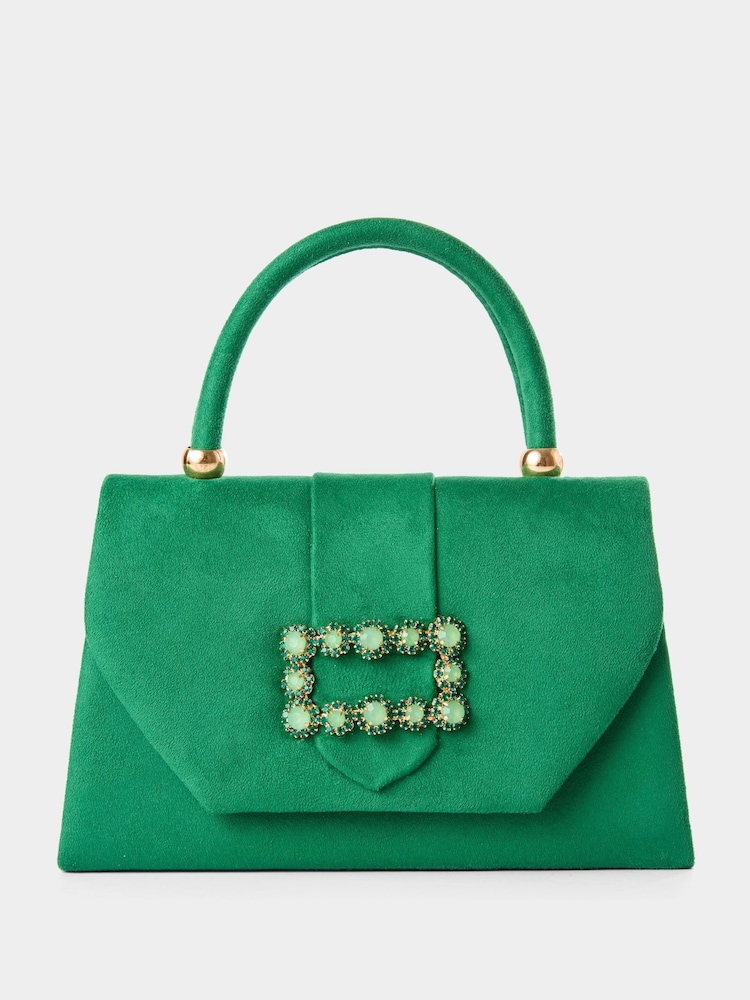 Joe Browns Green In Paris Jewelled Bag - Image 1 of 7