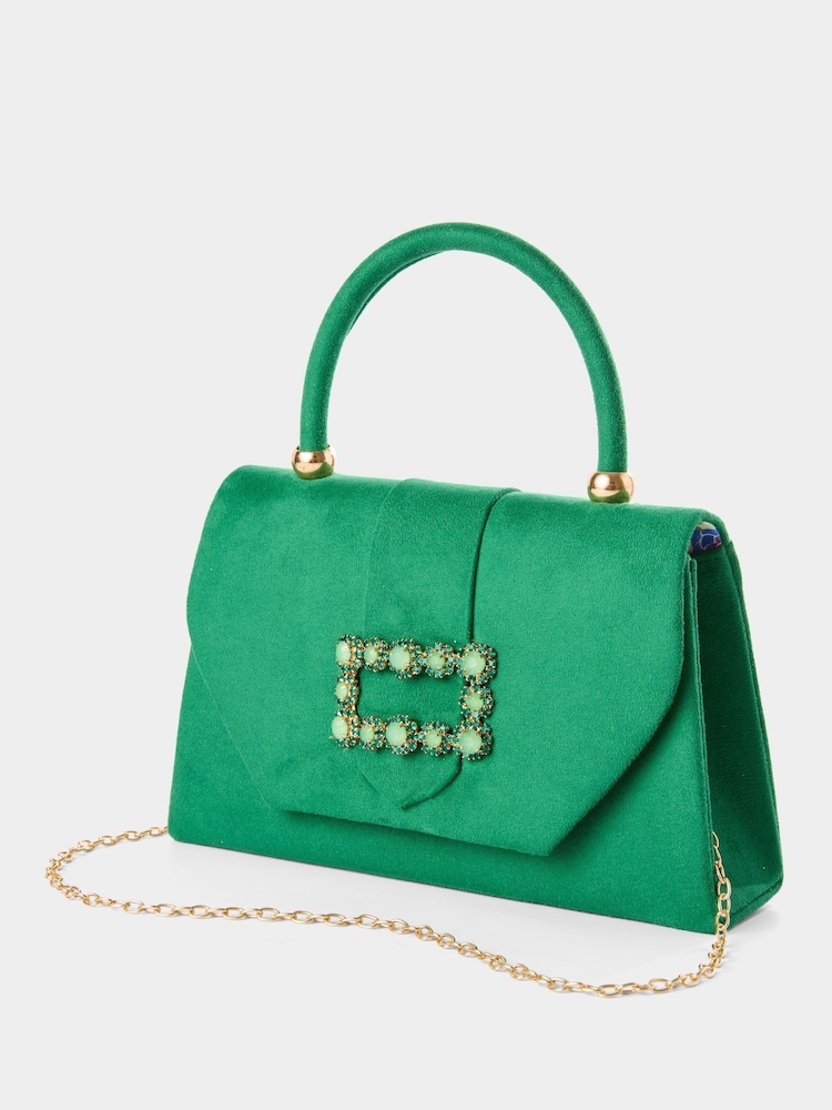 Joe Browns Green In Paris Jewelled Bag - Image 2 of 7