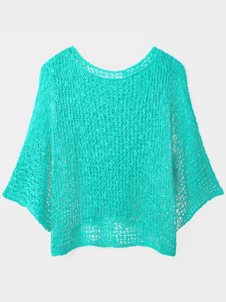 Joe Browns Teal Breezy Popcorn Cover Up - Image 1 of 2