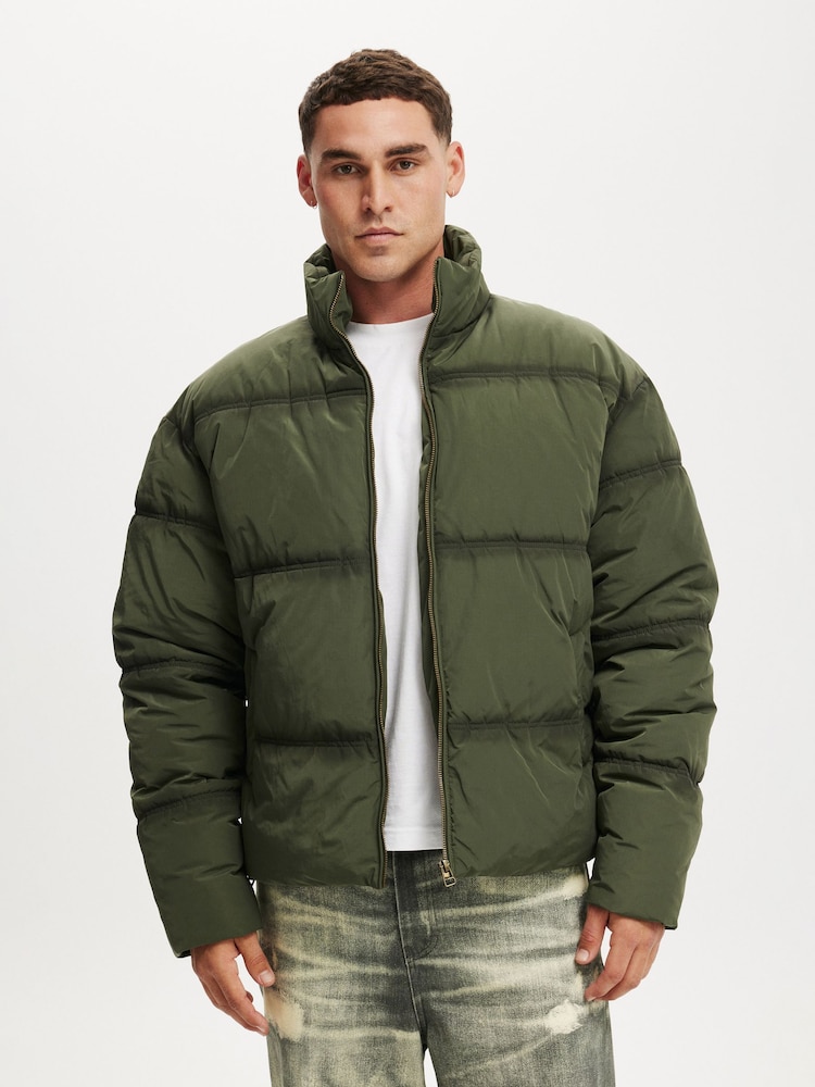 أخضر - سترة منفوخة من Cotton On - Image 1 of 5