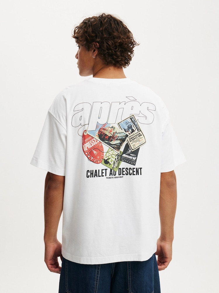Cotton On White Box Fit Graphic T-Shirt - Image 2 of 4