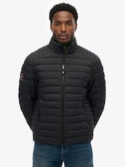 Superdry Black Fuji Lite Padded Jacket - Image 1 of 7