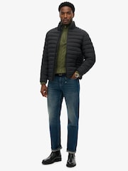 Superdry Black Fuji Lite Padded Jacket - Image 3 of 7