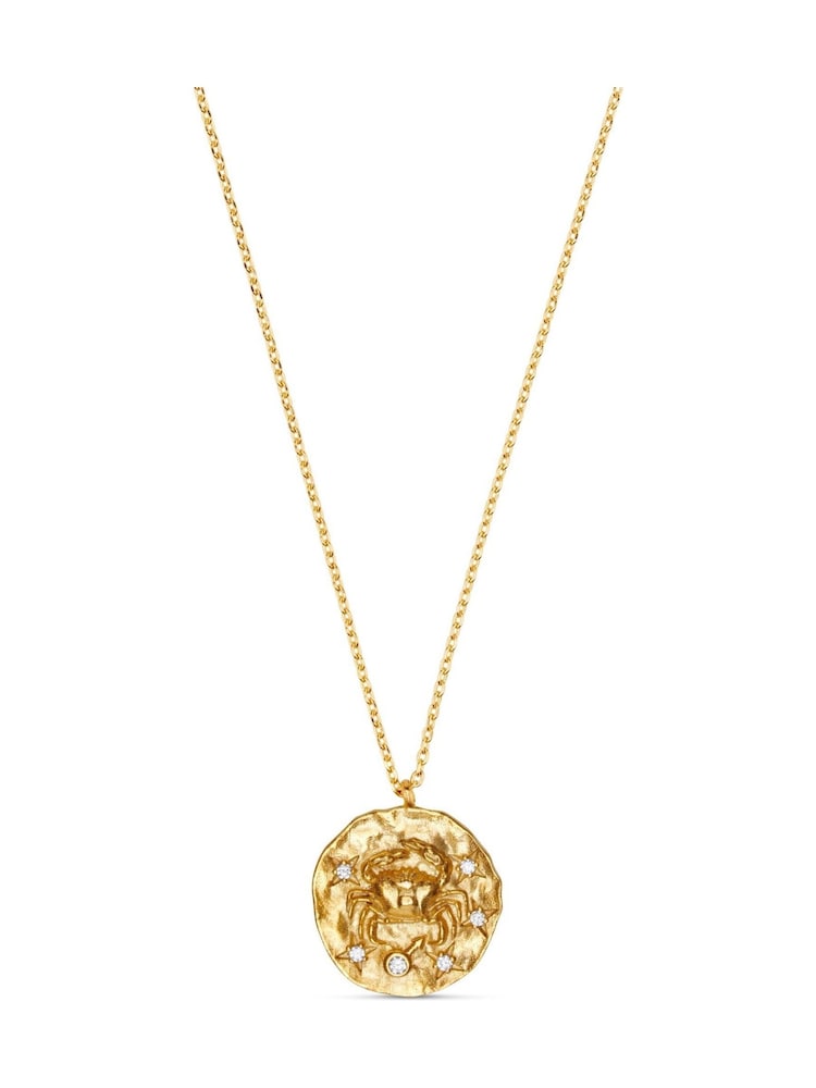 Orelia London Cancer Zodiac Gold Necklace - Image 2 of 3