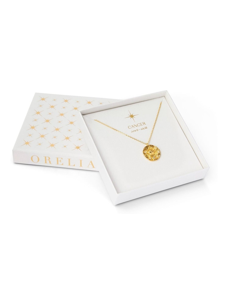 Orelia London Cancer Zodiac Gold Necklace - Image 3 of 3
