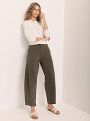 Mint Velvet White Floral Applique Popper Cardigan - Image 2 of 4