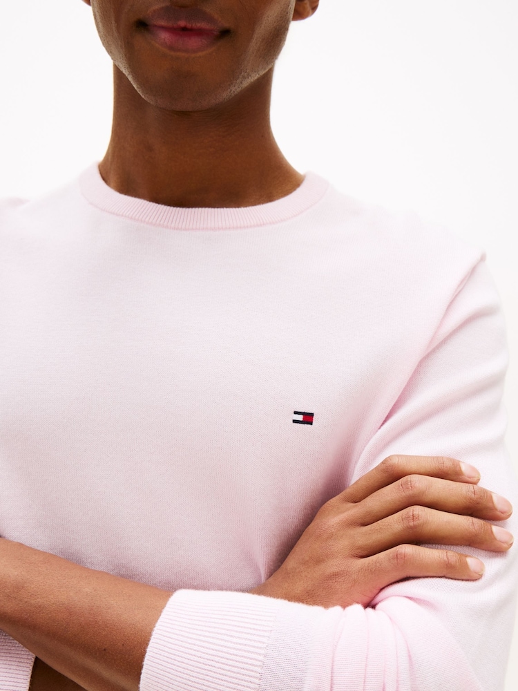 Πουλόβερ με κέντημα και στρογγυλή λαιμόκοψη Tommy Hilfiger Flag - Εικόνα 2 του 5