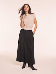 Mint Velvet Natural Linen Blend Sleeveless Knit Top - Image 6 of 8