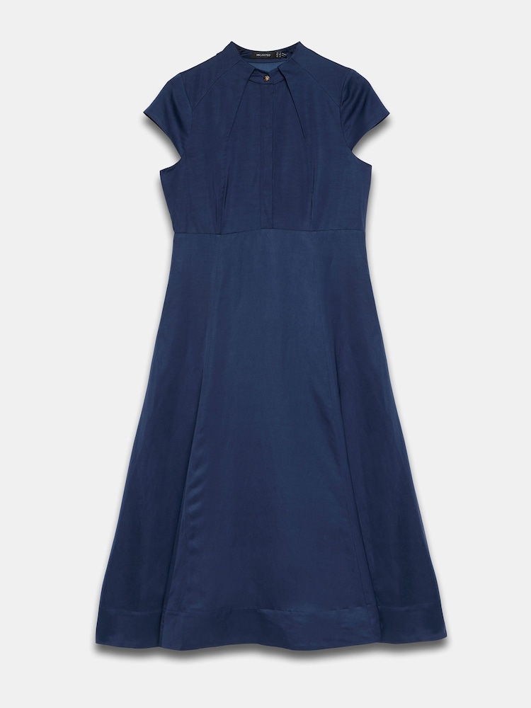 Buy Mint Velvet Blue Linen Blend Maxi Dress from Next Gibraltar