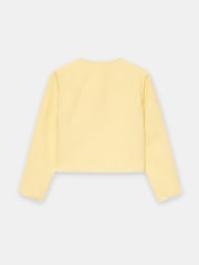 Mint Velvet Yellow Boucle Cotton Blend Jacket - Image 8 of 8