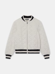 Mint Velvet Quilted Bomber Jacket - תמונה 3 מתוך 4