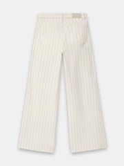 Mint Velvet Pinstripe Wide Jeans - Imaginea 8 din 8