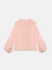 Mint Velvet Pink Ruffle Detail Blouse - Image 8 of 8