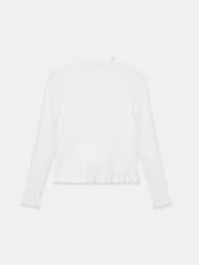 Hvit - Mint Velvet cardigan med rysjedetaljer - Bilde 4 av 4