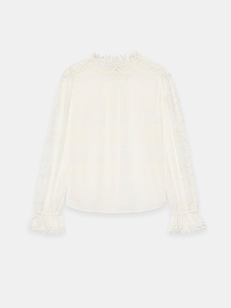 Mint Velvet Cotton Embroidered Blouse - Imagen 8 de 8