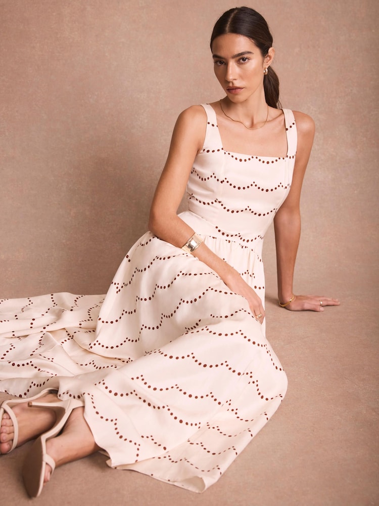 Mint Velvet Spot Print Midi Dress - 圖片 2/8