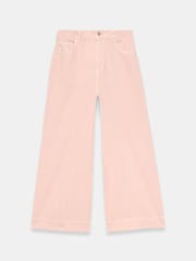 Mint Velvet Pink Washed Wide Jeans - Image 6 of 8