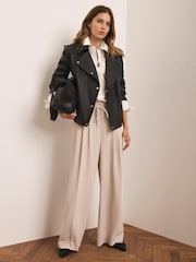 Nature - Pantalons Mint Velvet larges Ceinturée - Image 5 de 6