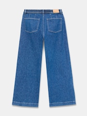 Mint Velvet Denim Plait Detail Wide Jeans - Image 7 of 7