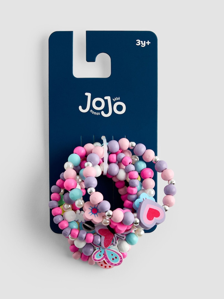 JoJo Maman Bébé Multi Colour 6-Pack Bracelets - Image 1 of 4 JoJo Maman Bébé Multi Colour 6-Pack Bracelets - Image 1 of 4