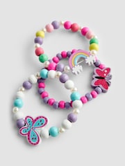 JoJo Maman Bébé Multi Colour 6-Pack Bracelets - Image 3 of 4