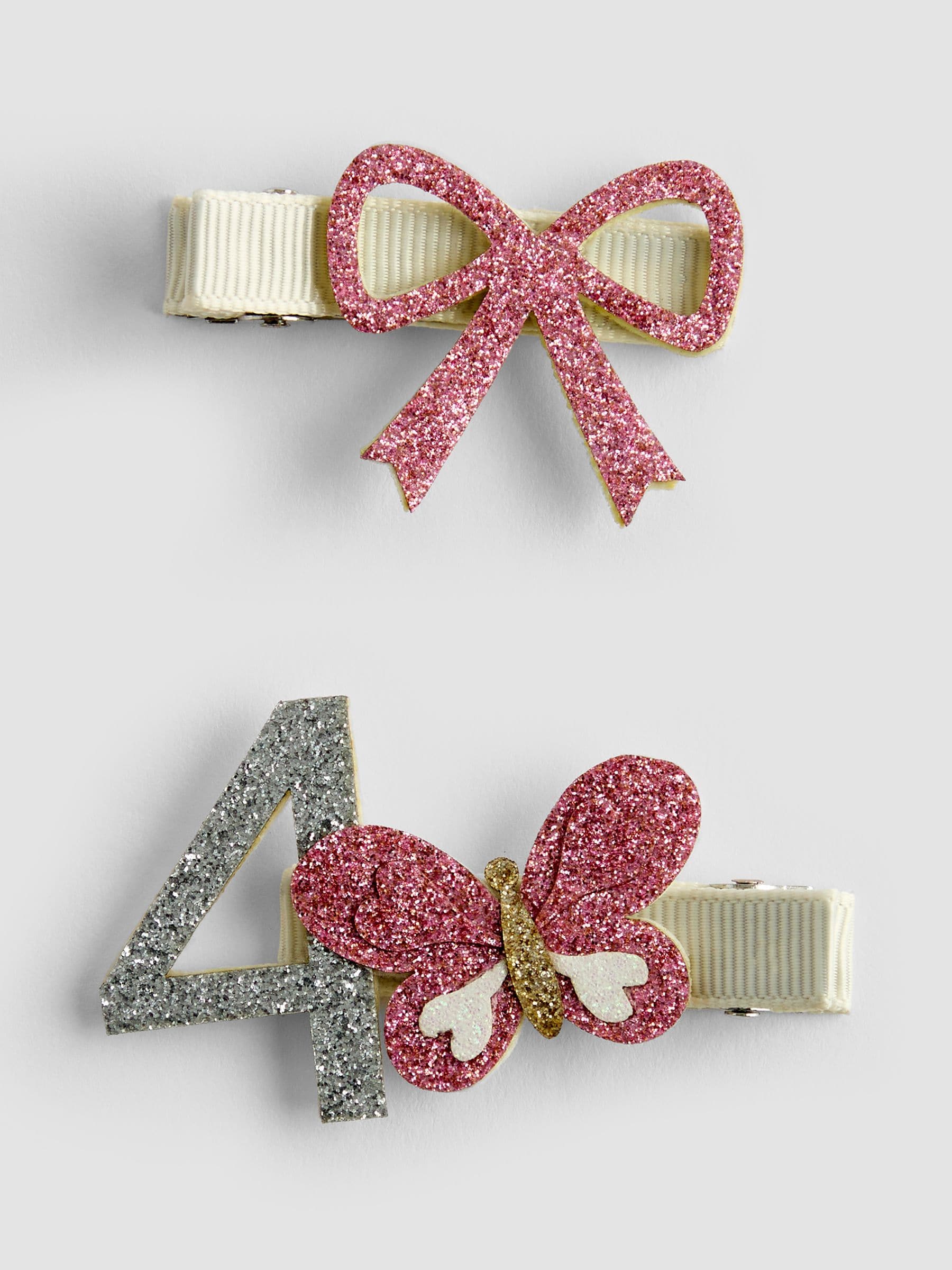 Light Pink 2-Pack Birthday Clips