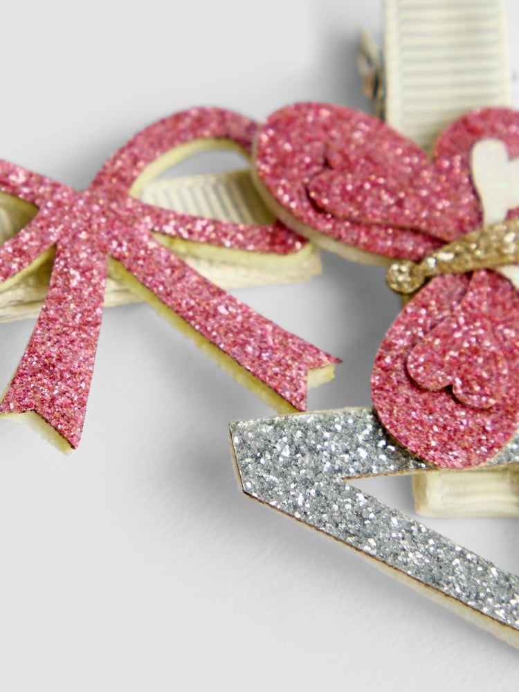 JoJo Maman Bébé Light Pink 2-Pack Birthday Clips - Image 4 of 4 JoJo Maman Bébé Light Pink 2-Pack Birthday Clips - Image 4 of 4