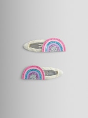 JoJo Maman Bébé Multi Colour 2-Pack Rainbow Clips - Image 1 of 4