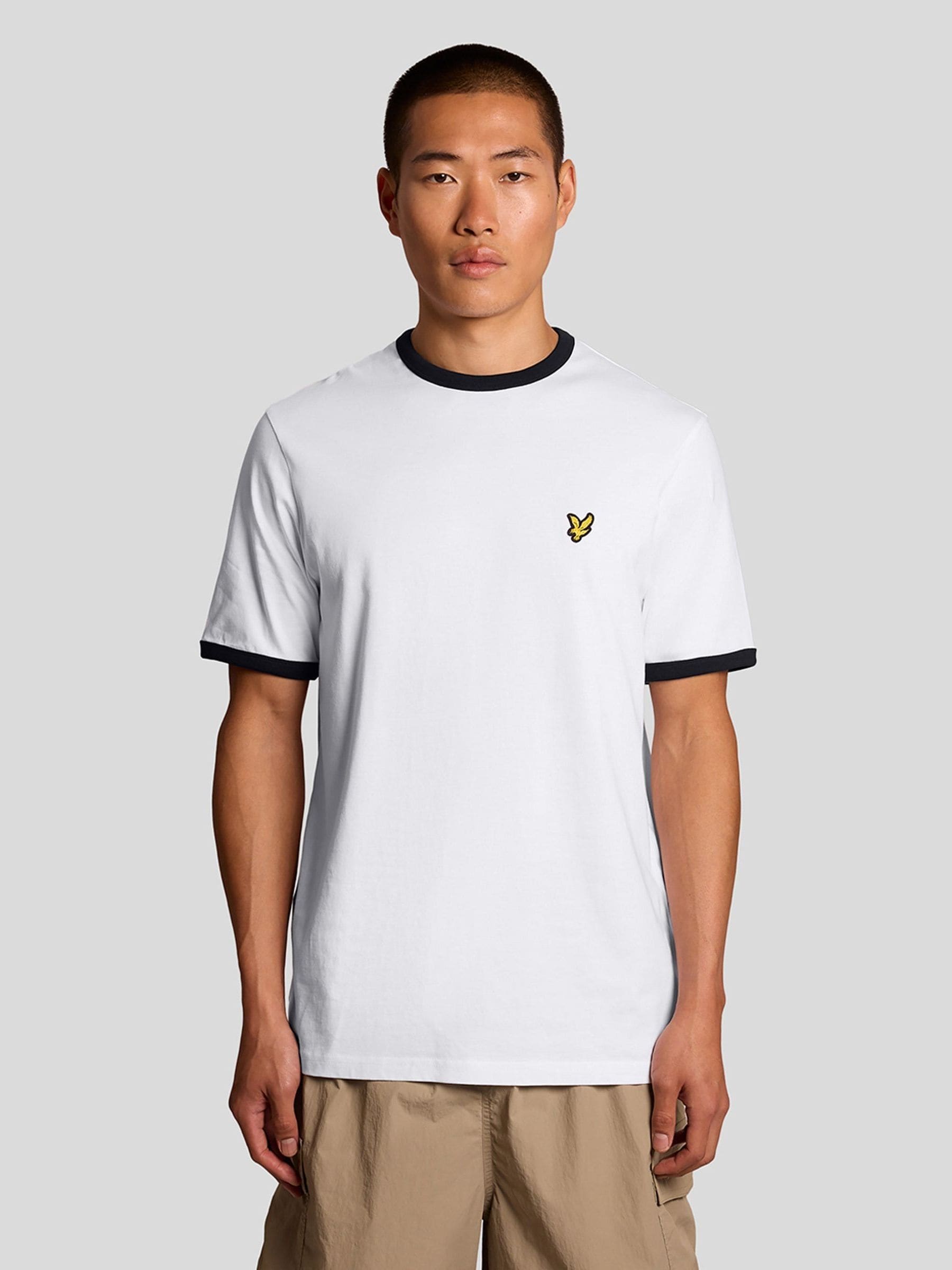 Lyle and Scott - Men's - Ringer T-Shirt - Crew Neck - XXL - White - Image 3
