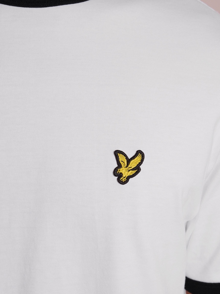 Lyle & Scott White Ringer T-Shirt - Image 5 of 5