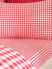 Catherine Lansfield Red Bamford Gingham Check Fitted Sheet - Image 1 of 2
