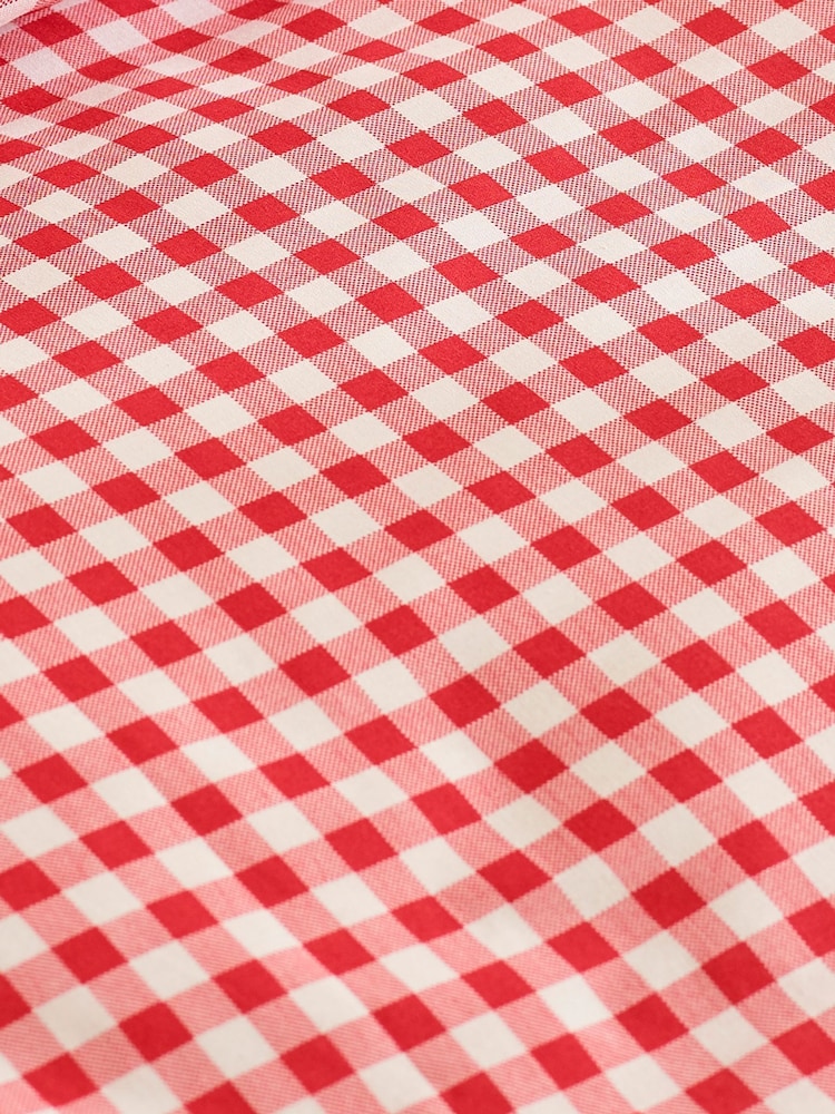 Catherine Lansfield Red Bamford Gingham Check Fitted Sheet - Image 2 of 2 Catherine Lansfield Red Bamford Gingham Check Fitted Sheet - Image 2 of 2