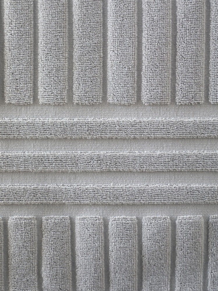 Bianca Silver Grey Hotel Stripe Cotton Collection Towel - Image 2 of 3 Bianca Silver Grey Hotel Stripe Cotton Collection Towel - Image 2 of 3