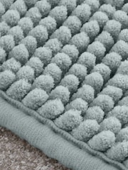 Catherine Lansfield Sage Green Bobble Long Runner Bath Mat - Image 2 of 3