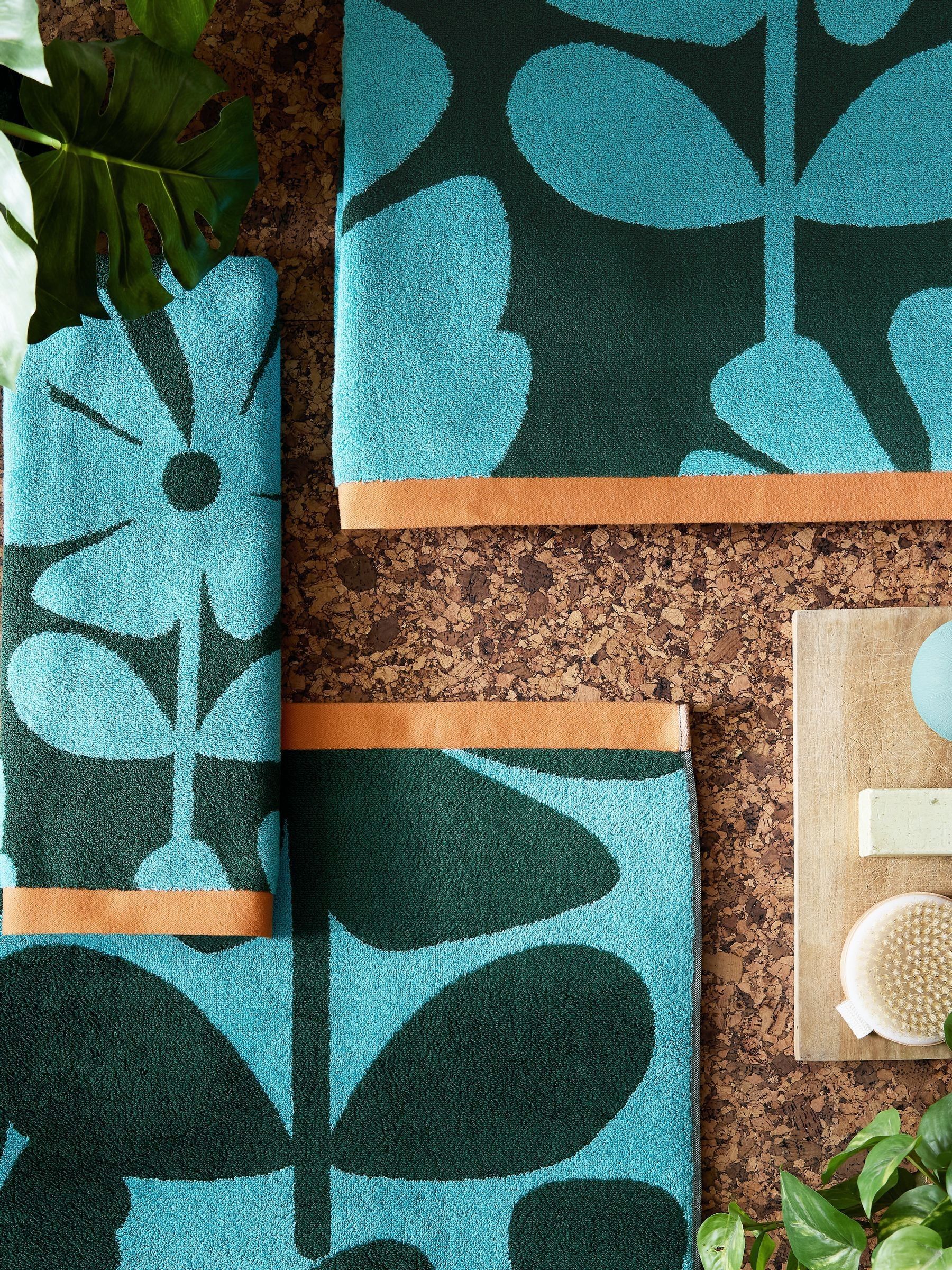 Buy Orla Kiely Blue Lagoon Wildflower Towel from the Next UK