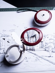 Daylight Company White Red YoYo Magnifier - Image 1 of 6