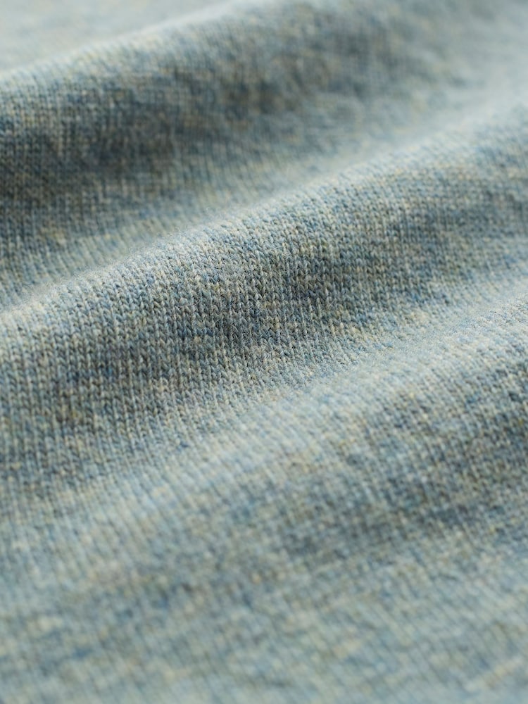 Celtic & Co. Green Geelong Slouch V-Neck Jumper - Imaginea 2 din 3