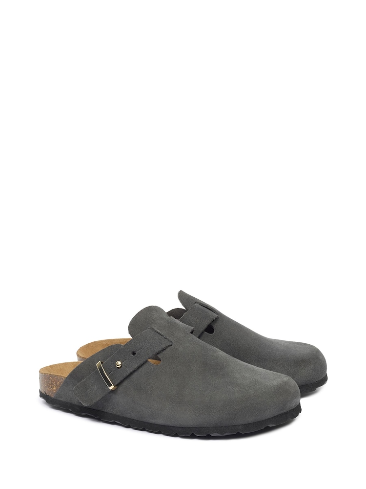 Celtic & Co. Grey Stud Strap Clogs - Image 2 of 4