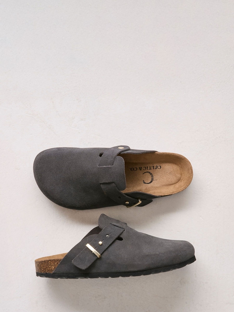 Celtic & Co. Grey Stud Strap Clogs - Image 4 of 4