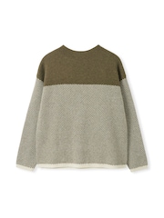 Celtic & Co. Green Felted Funnel Neck Jumper - Image 5 of 8