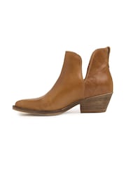 Celtic & Co. Split Detail Ankle Brown Boots - Image 3 of 6