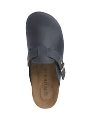 Celtic & Co. Blue Stud Strap Clog Sandals - Image 6 of 8
